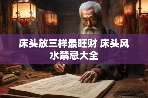 床头放三样最旺财 床头风水禁忌大全