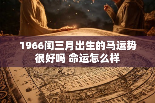 1966闰三月出生的马运势很好吗 命运怎么样