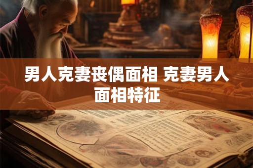 男人克妻丧偶面相 克妻男人面相特征 男人克妻丧偶面相 克妻男人面相特征