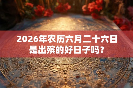 2026年农历六月二十六日是出殡的好日子吗? 2026年农历六月二十六日是出殡的好日子吗?