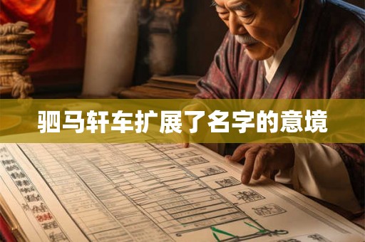 驷马轩车扩展了名字的意境