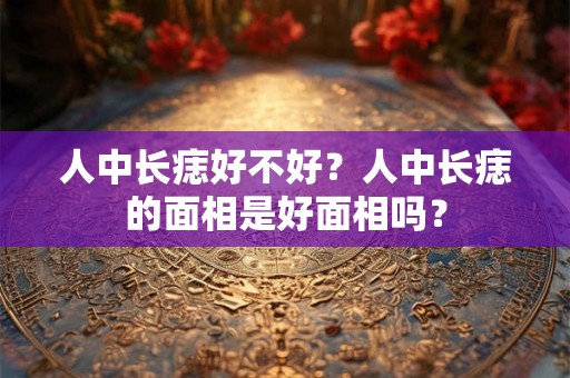 人中长痣好不好？人中长痣的面相是好面相吗？