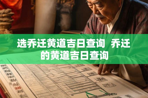 选乔迁黄道吉日查询 乔迁的黄道吉日查询 选乔迁黄道吉日查询 乔迁的黄道吉日查询