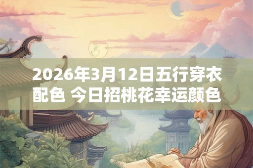 2026年3月12日五行穿衣配色 今日招桃花幸运颜色