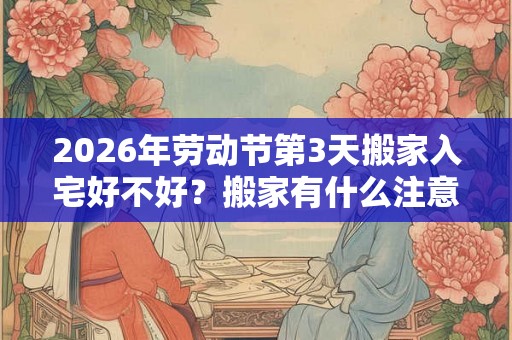 2026年劳动节第3天搬家入宅好不好?搬家有什么注意事项? 2026年劳动节第3天搬家入宅好不好?搬家有什么注意事项?