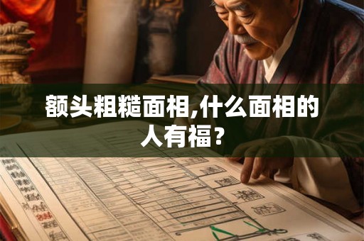 额头粗糙面相,什么面相的人有福？