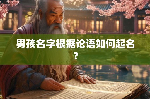 男孩名字根据论语如何起名？