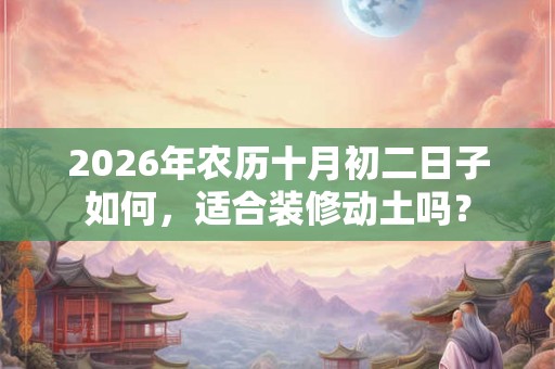 2026年农历十月初二日子如何,适合装修动土吗? 2026年农历十月初二日子如何,适合装修动土吗?