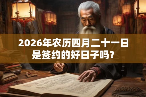2026年农历四月二十一日是签约的好日子吗？
