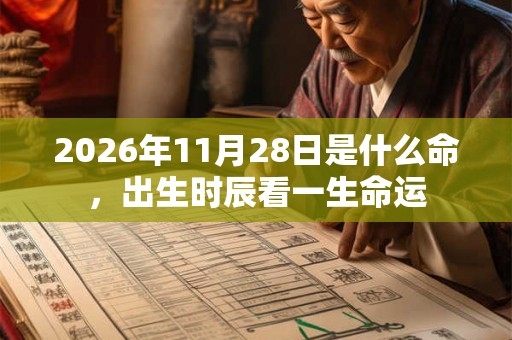 2026年11月28日是什么命，出生时辰看一生命运