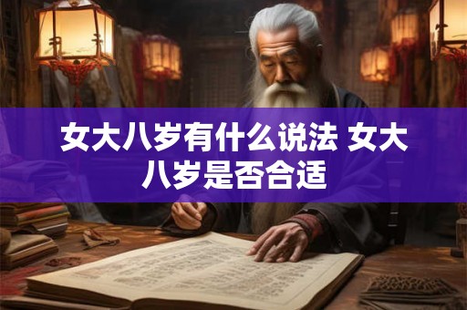 女大八岁有什么说法 女大八岁是否合适