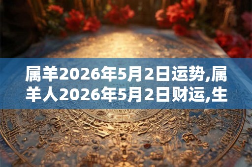 属羊2026年5月2日运势,属羊人2026年5月2日财运,生肖羊2026年5月2日运势