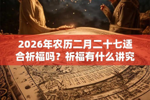 2026年农历二月二十七适合祈福吗？祈福有什么讲究吗？