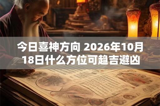 今日喜神方向 2026年10月18日什么方位可趋吉避凶
