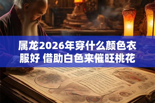 属龙2026年穿什么颜色衣服好 借助白色来催旺桃花运