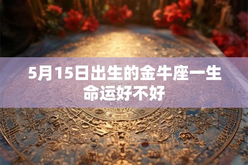5月15日出生的金牛座一生命运好不好