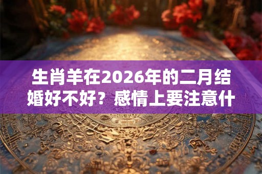 生肖羊在2026年的二月结婚好不好?感情上要注意什么? 生肖羊在2026年的二月结婚好不好?感情上要注意什么?