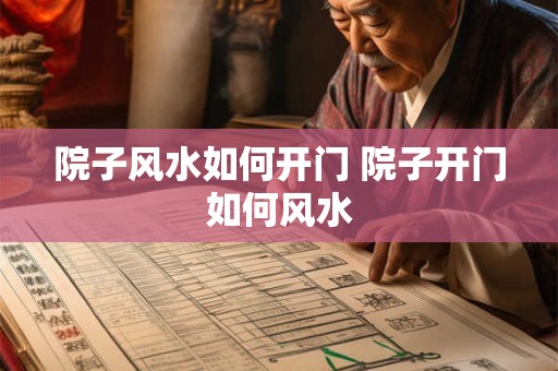 院子风水如何开门 院子开门如何风水 院子风水如何开门 院子开门如何风水