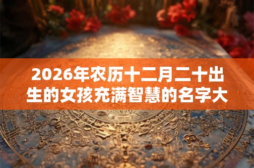 2026年农历十二月二十出生的女孩充满智慧的名字大全 2026年农历十二月二十出生的女孩充满智慧的名字大全
