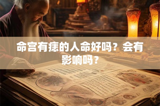 命宫有痣的人命好吗？会有影响吗？