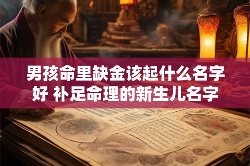 男孩命里缺金该起什么名字好 补足命理的新生儿名字