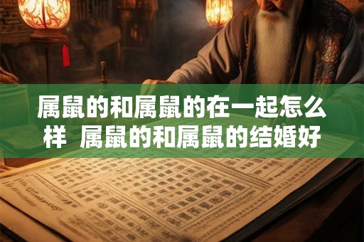 属鼠的和属鼠的在一起怎么样  属鼠的和属鼠的结婚好吗