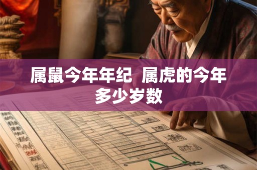 属鼠今年年纪  属虎的今年多少岁数