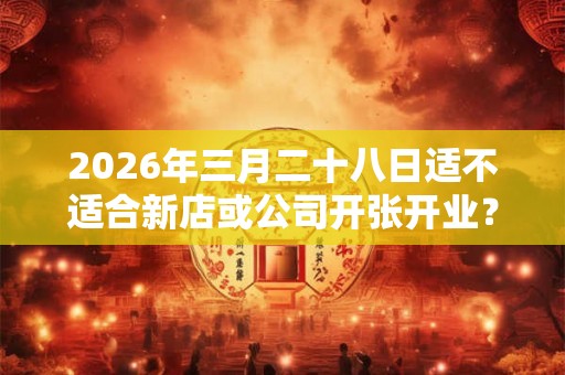 2026年三月二十八日适不适合新店或公司开张开业？