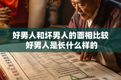 好男人和坏男人的面相比较 好男人是长什么样的