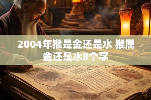 2004年猴是金还是水 猴属金还是水8个字 2004年猴是金还是水 猴属金还是水8个字