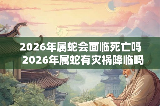 2026年属蛇会面临死亡吗  2026年属蛇有灾祸降临吗