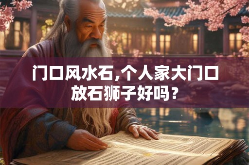 门口风水石,个人家大门口放石狮子好吗？