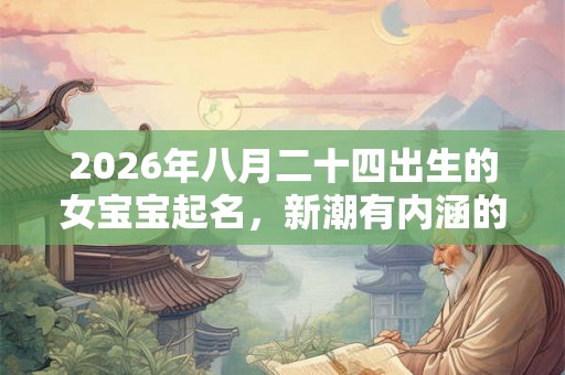 2026年八月二十四出生的女宝宝起名,新潮有内涵的名字 2026年八月二十四出生的女宝宝起名,新潮有内涵的名字