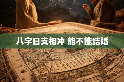 八字日支相冲 能不能结婚 八字日支相冲 能不能结婚