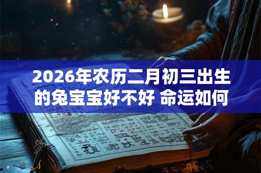 2026年农历二月初三出生的兔宝宝好不好 命运如何