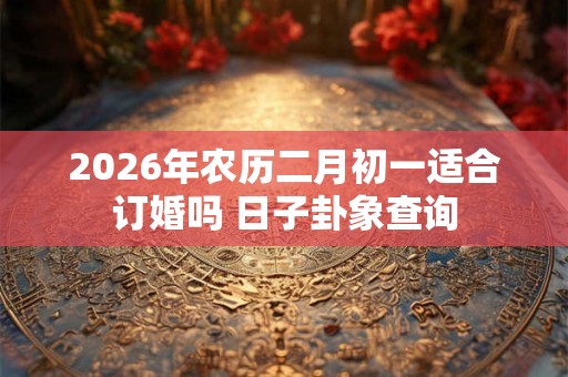 2026年农历二月初一适合订婚吗 日子卦象查询