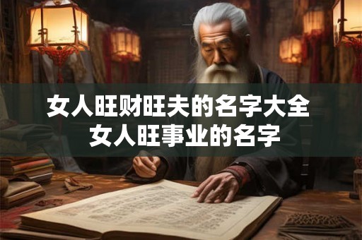 女人旺财旺夫的名字大全  女人旺事业的名字