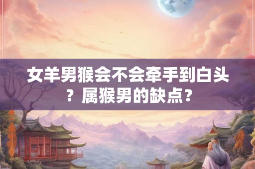 女羊男猴会不会牵手到白头?属猴男的缺点? 女羊男猴会不会牵手到白头?属猴男的缺点?
