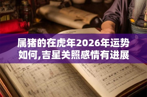属猪的在虎年2026年运势如何,吉星关照感情有进展