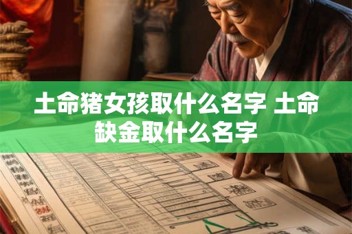 土命猪女孩取什么名字 土命缺金取什么名字