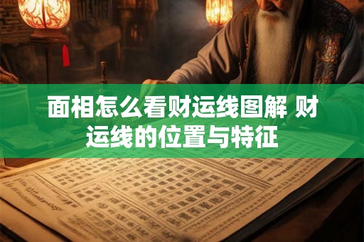 面相怎么看财运线图解 财运线的位置与特征