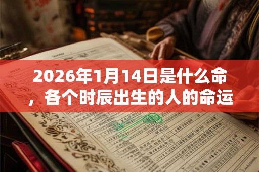2026年1月14日是什么命，各个时辰出生的人的命运