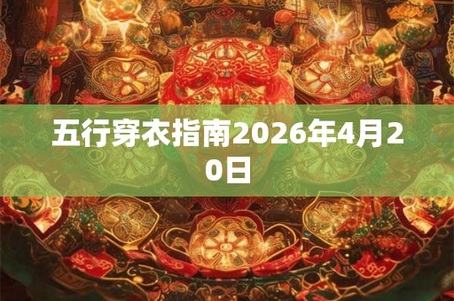 五行穿衣指南2026年4月20日