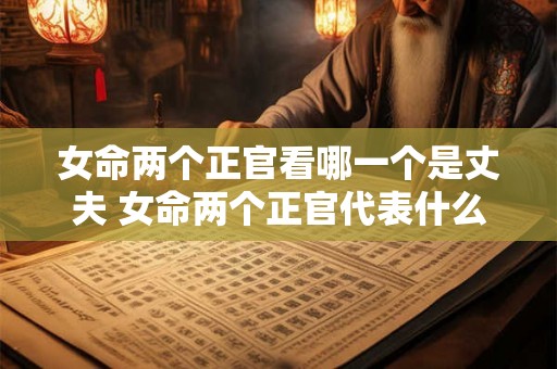 女命两个正官看哪一个是丈夫 女命两个正官代表什么