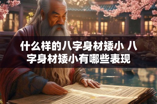 什么样的八字身材矮小 八字身材矮小有哪些表现