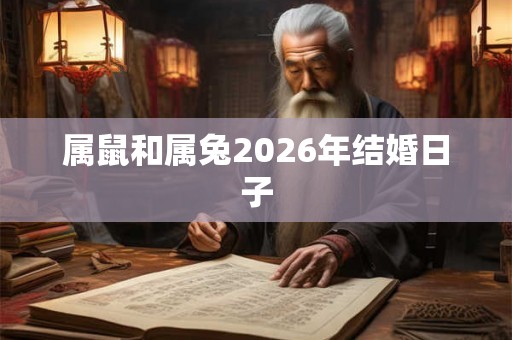 属鼠和属兔2026年结婚日子 属鼠和属兔2026年结婚日子