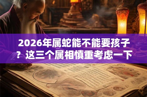 2026年属蛇能不能要孩子?这三个属相慎重考虑一下 2026年属蛇能不能要孩子?这三个属相慎重考虑一下