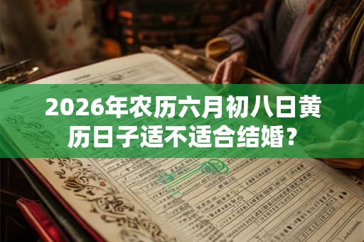 2026年农历六月初八日黄历日子适不适合结婚？
