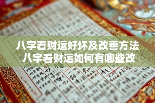 八字看财运好坏及改善方法 八字看财运如何有哪些改善方法