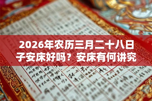 2026年农历三月二十八日子安床好吗？安床有何讲究？